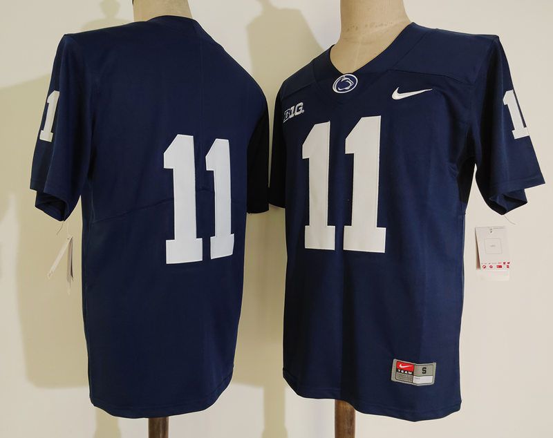 Men Penn State Natty Lions #11 No Name Blue Nike 2025 NCAA Jersey